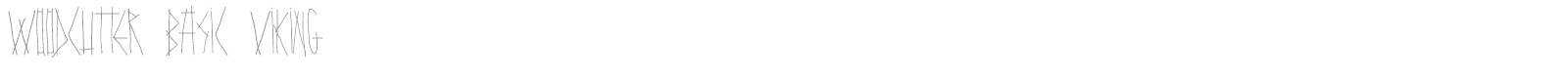 Woodcutter Basic Viking font preview